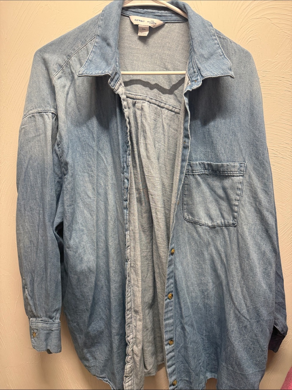 Old Navy Light Blue Denim Shirt